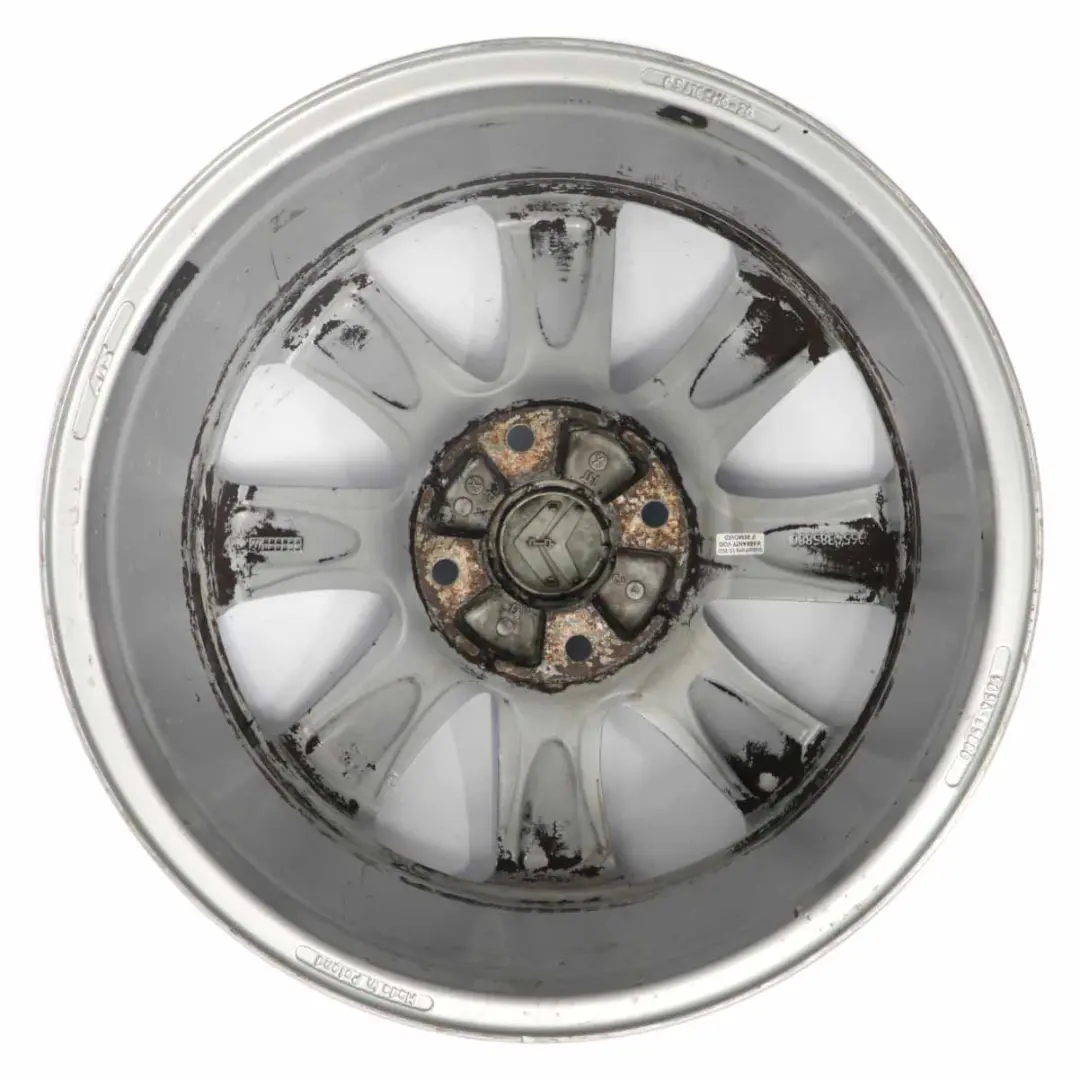  Citroen C4 Picasso Silver Alloy Wheel Rim 16" ET:26 6,5J - SKU 9654385880-1 - Part number 9654385880