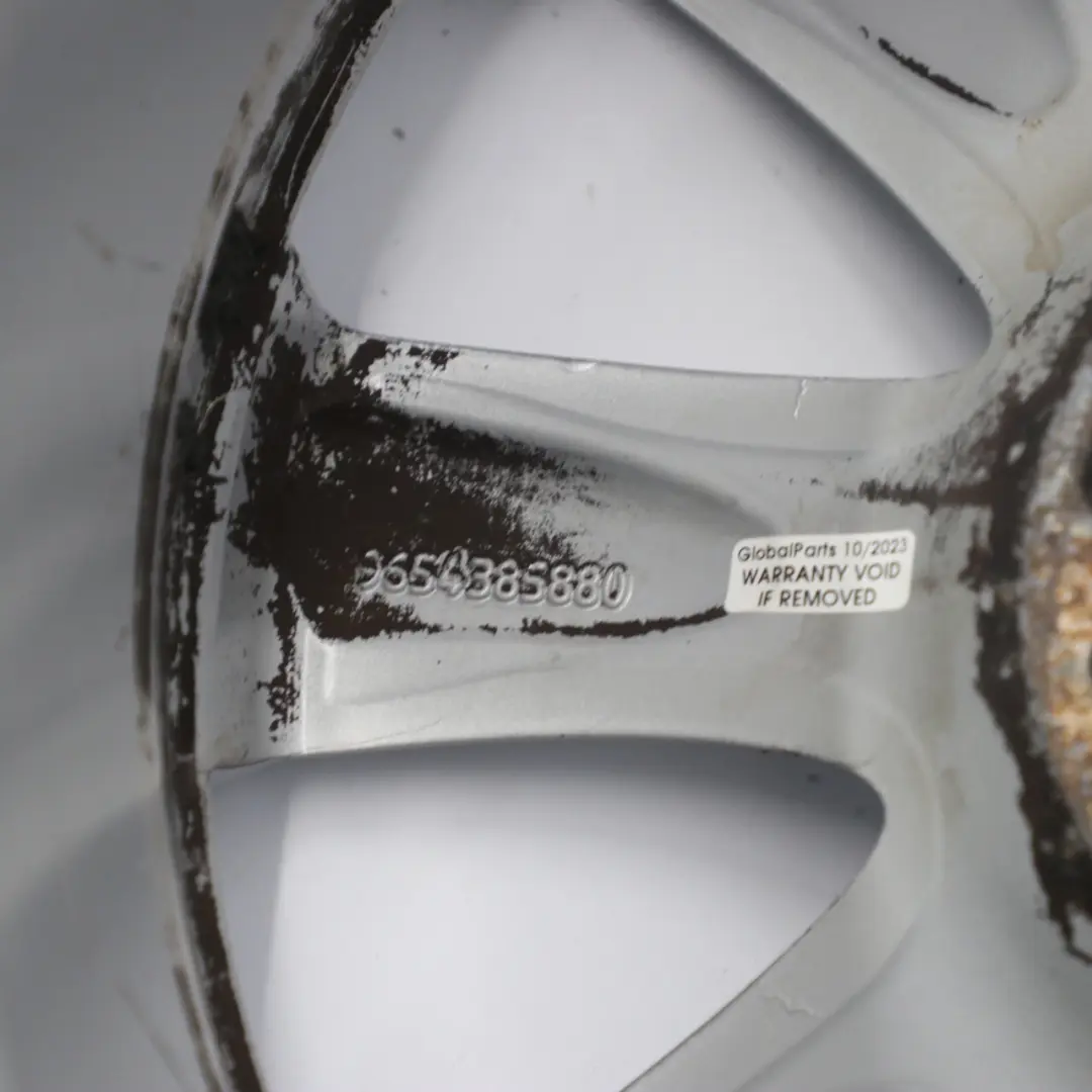 Citroen C4 Picasso Silver Alloy Wheel Rim 16" ET:26 6,5J to with Part number 9654385880 Citroen C4 Picasso Silver Alloy Wheel Rim 16" ET:26 6,5J - SKU 9654385880-1 - Part number 9654385880