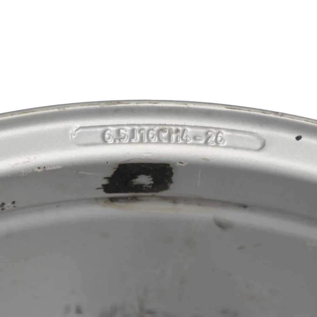 Citroen C4 Picasso Silver Alloy Wheel Rim 16" ET:26 6,5J to with Part number 9654385880 Citroen C4 Picasso Silver Alloy Wheel Rim 16" ET:26 6,5J - SKU 9654385880-1 - Part number 9654385880