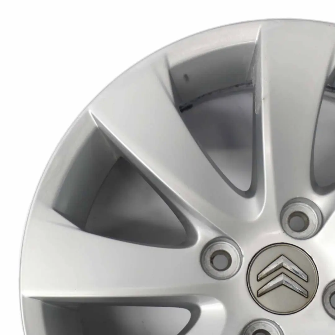  Citroen C4 Picasso Silver Alloy Wheel Rim 16" ET:26 6,5J - SKU 9654385880-1 - Part number 9654385880