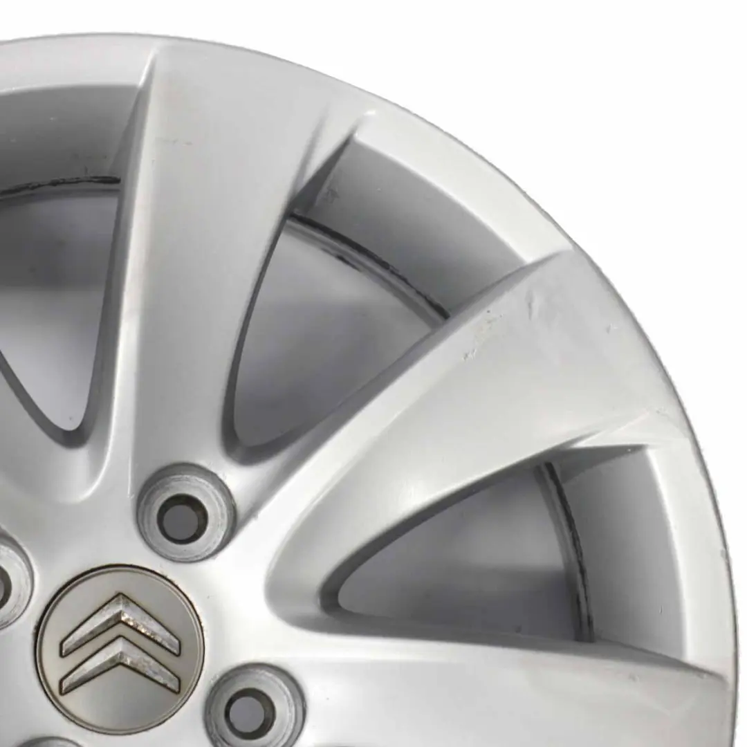 Citroen C4 Picasso Silberne Leichtmetallfelge 16" ET:26 6,5J  - SKU 9654385880-2 - Teilenummer 9654385880