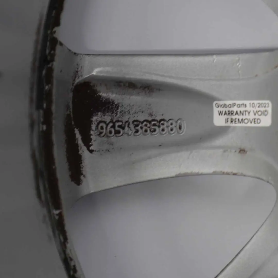 Citroen C4 Picasso Silver Alloy Wheel Rim 16" ET:26 6,5J to with Part number 9654385880 Citroen C4 Picasso Silver Alloy Wheel Rim 16" ET:26 6,5J - SKU 9654385880-3 - Part number 9654385880