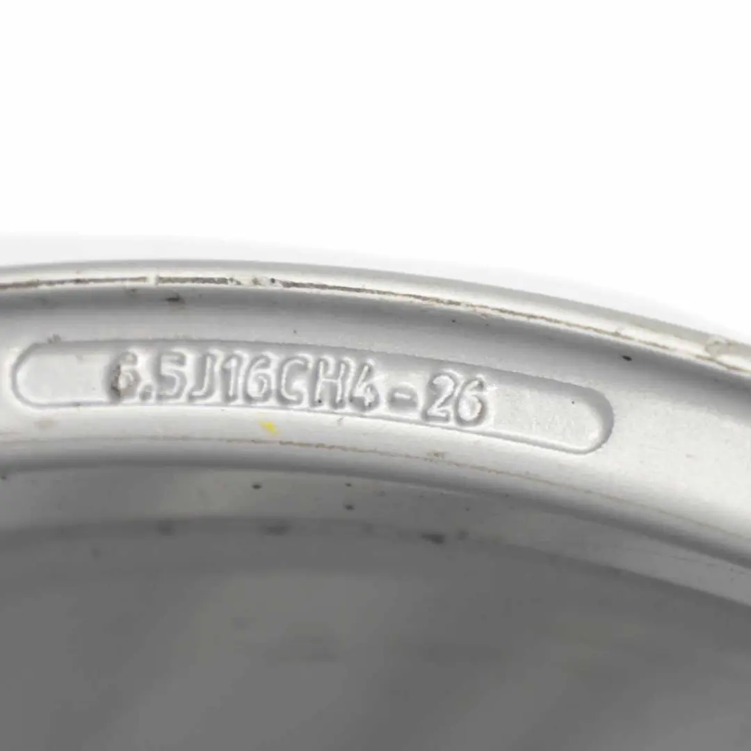 Citroen C4 Picasso Silver Alloy Wheel Rim 16" ET:26 6,5J to with Part number 9654385880 Citroen C4 Picasso Silver Alloy Wheel Rim 16" ET:26 6,5J - SKU 9654385880-3 - Part number 9654385880