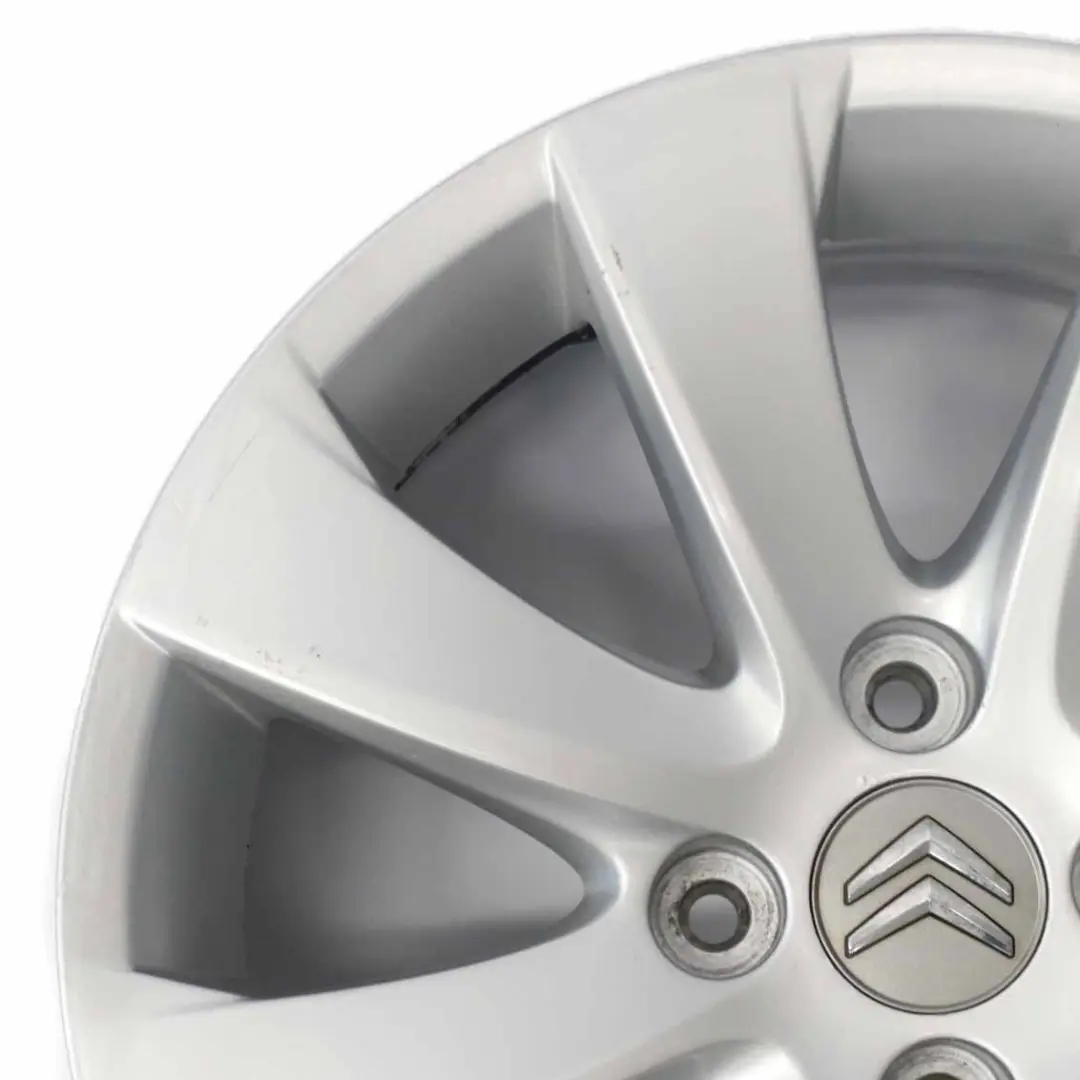 Citroen C4 Picasso Silver Alloy Wheel Rim 16" ET:26 6,5J to with Part number 9654385880 Citroen C4 Picasso Silver Alloy Wheel Rim 16" ET:26 6,5J - SKU 9654385880-3 - Part number 9654385880