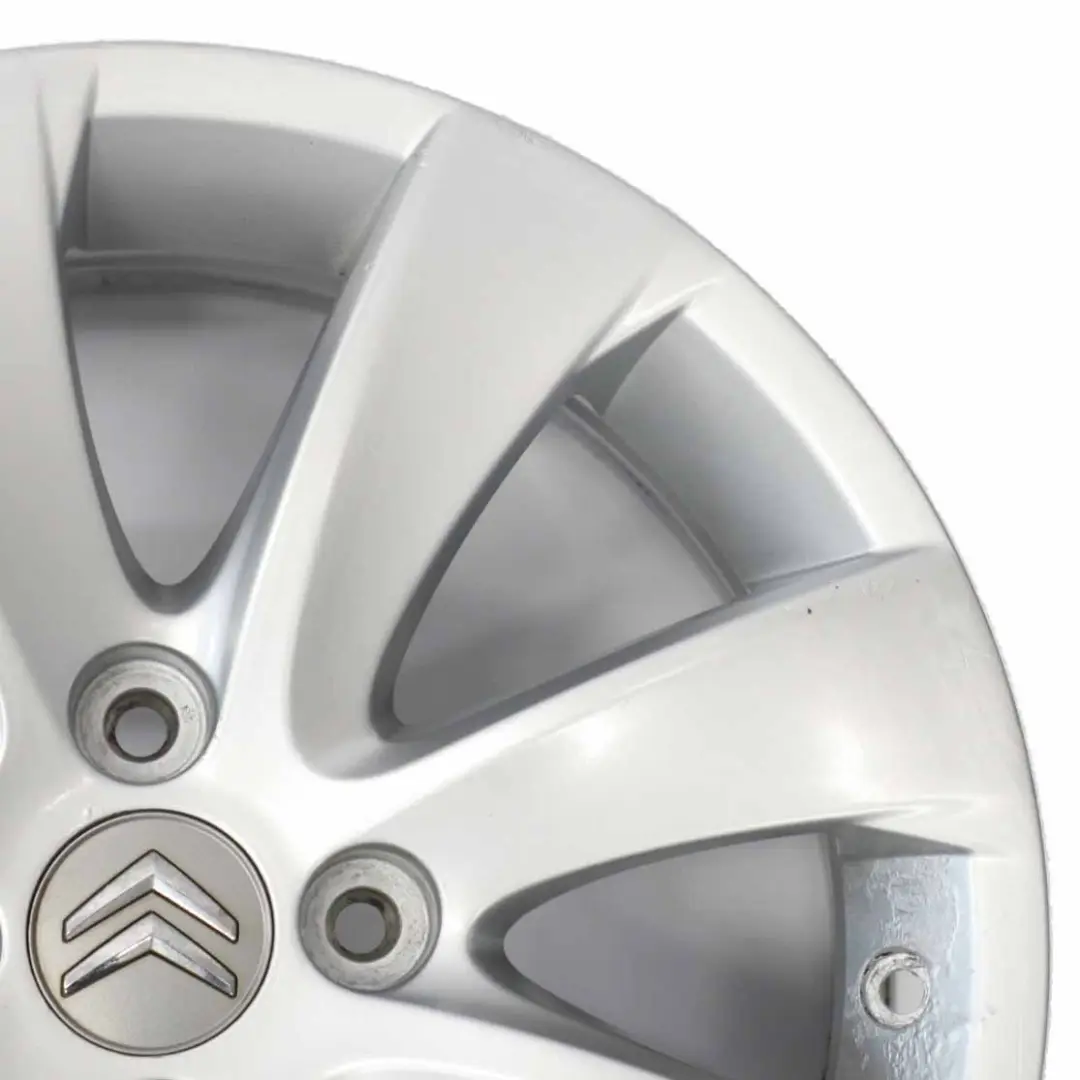 Citroen C4 Picasso Silver Alloy Wheel Rim 16" ET:26 6,5J to with Part number 9654385880 Citroen C4 Picasso Silver Alloy Wheel Rim 16" ET:26 6,5J - SKU 9654385880-3 - Part number 9654385880