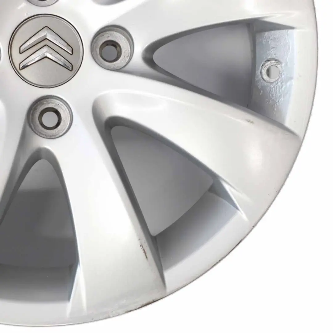 Citroen C4 Picasso Silver Alloy Wheel Rim 16" ET:26 6,5J to with Part number 9654385880 Citroen C4 Picasso Silver Alloy Wheel Rim 16" ET:26 6,5J - SKU 9654385880-3 - Part number 9654385880