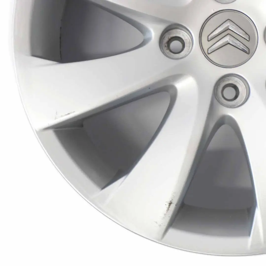 Citroen C4 Picasso Silver Alloy Wheel Rim 16" ET:26 6,5J to with Part number 9654385880 Citroen C4 Picasso Silver Alloy Wheel Rim 16" ET:26 6,5J - SKU 9654385880-3 - Part number 9654385880