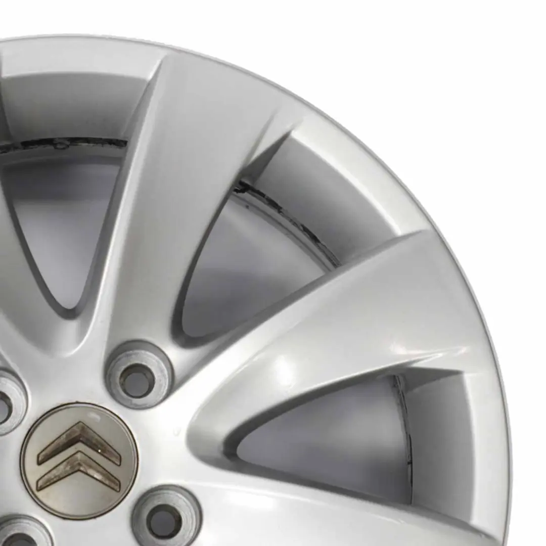 Citroen C4 Picasso Silver Alloy Wheel Rim 16" ET:26 6,5J to with Part number 9654385880 Citroen C4 Picasso Silver Alloy Wheel Rim 16" ET:26 6,5J - SKU 9654385880-4 - Part number 9654385880