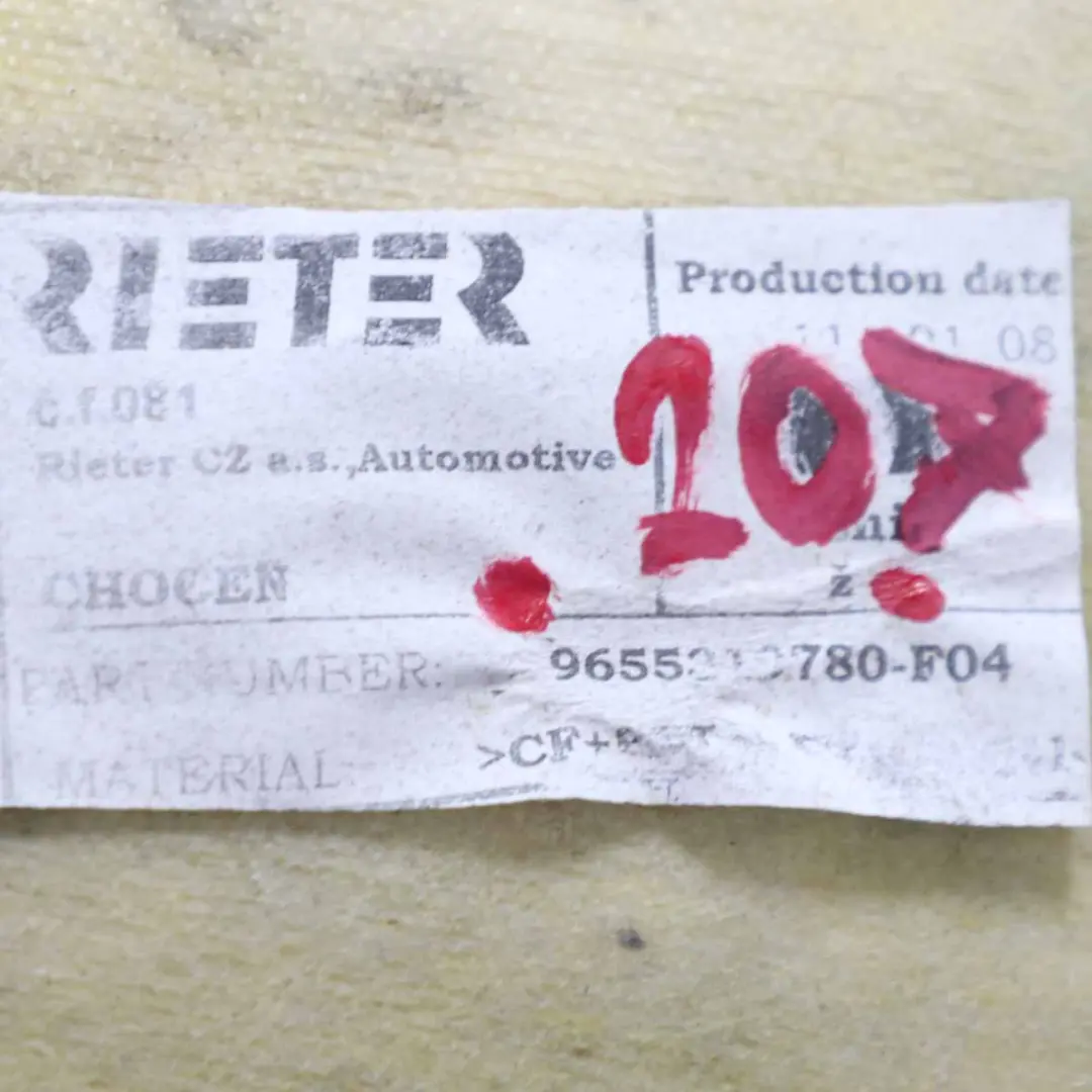 Pannello di isolamento cofano motore Copertura acustica per Peugeot 207 con numero di parte 9655319780 Peugeot 207 Pannello di isolamento cofano motore Copertura acustica - SKU 9655319780 - Numero di parte 9655319780