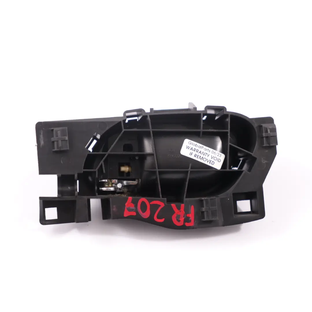 Door Handle Peugeot 207 Citroen C3 Interior Front Right O/S to with Part number 96555516VD Door Handle Peugeot 207 Citroen C3 Interior Front Right O/S - SKU 96555516VD - Part number 96555516VD