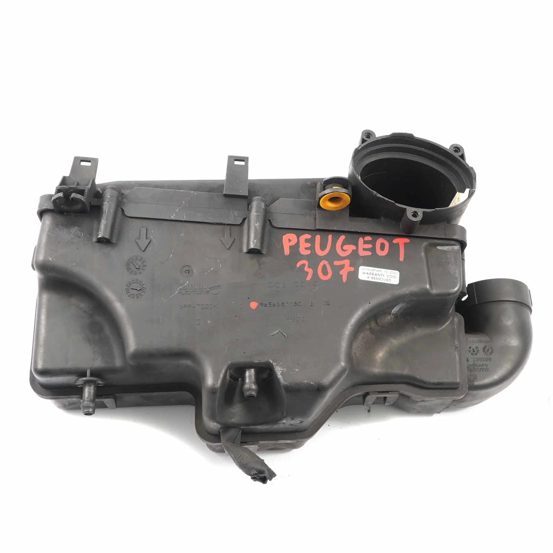 Peugeot 307 1.6 HDI Diesel Filtro Aria Scatola Coperchio 9656581180
