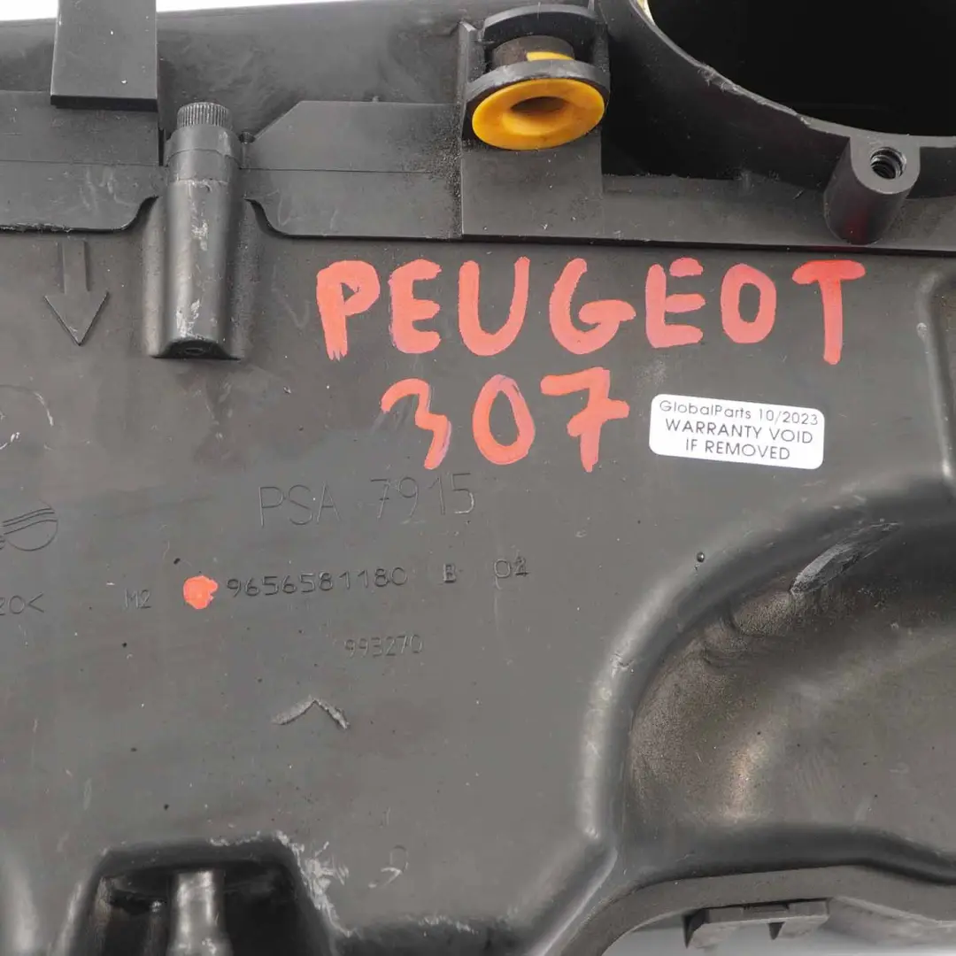Peugeot 307 1.6 HDI Diesel Caja del filtro de aire Tapa - SKU 9656581180 - Número de pieza 9656581180