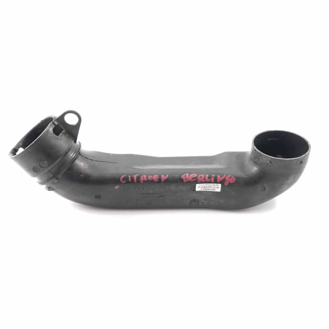 Citroen Berlingo Peugeot 207 1.6 HDI Air Intake Pipe Hose Tube to with Part number 9656673480 Citroen Berlingo Peugeot 207 1.6 HDI Air Intake Pipe Hose Tube - SKU 9656673480 - Part number 9656673480
