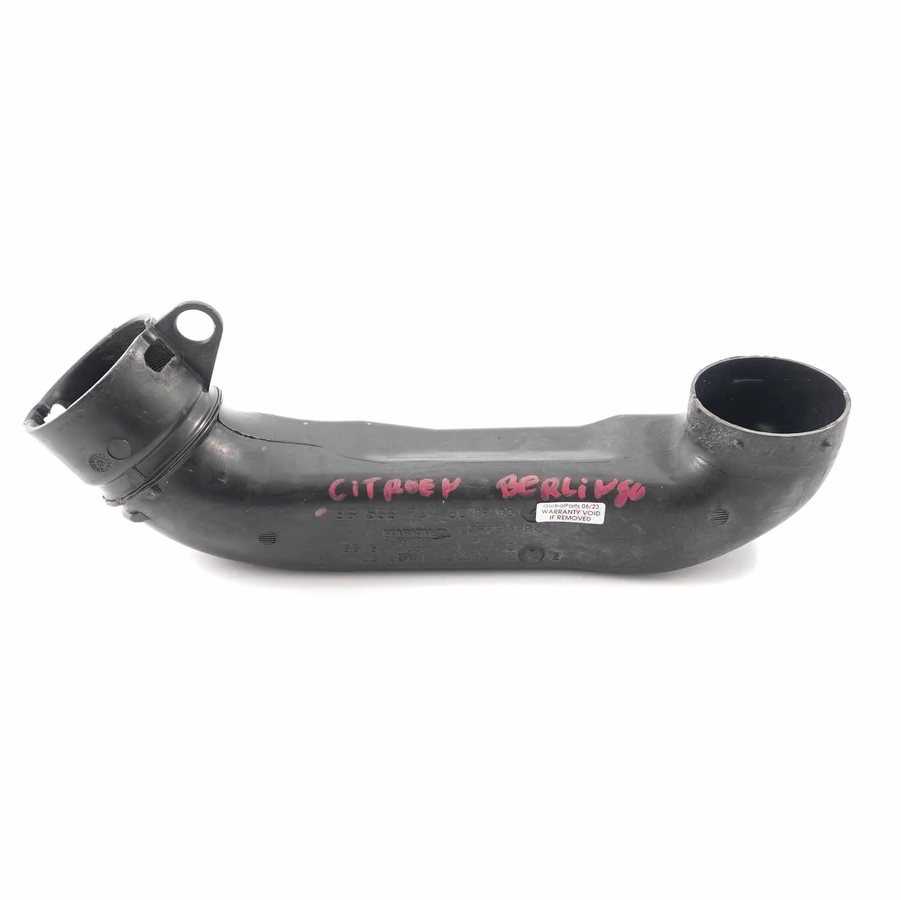 Citroen Berlingo Peugeot 207 1.6 HDI Air Intake Pipe Hose Tube 9656673480