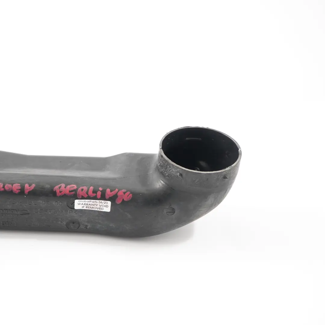  Citroen Berlingo Peugeot 207 1.6 HDI Air Intake Pipe Hose Tube - SKU 9656673480 - Part number 9656673480