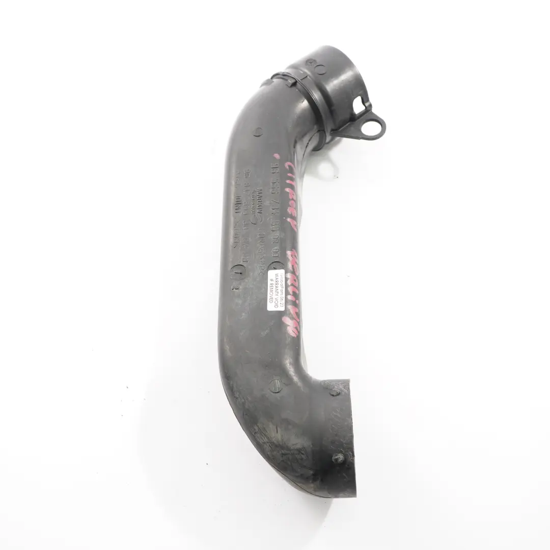 Citroen Berlingo Peugeot 207 1.6 HDI Air Intake Pipe Hose Tube to with Part number 9656673480 Citroen Berlingo Peugeot 207 1.6 HDI Air Intake Pipe Hose Tube - SKU 9656673480 - Part number 9656673480