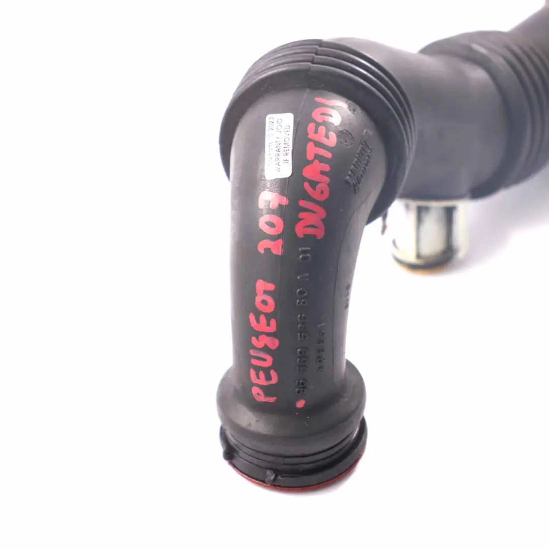 Hose Air Intake Pipe to Peugeot 207 1.6 HDI Diesel Intercooler with Part number 9656953680 Peugeot 207 1.6 HDI Diesel Intercooler Hose Air Intake Pipe - SKU 9656953680 - Part number 9656953680