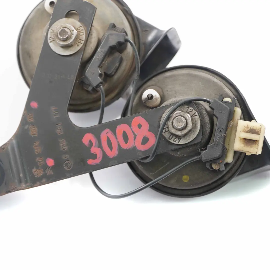 Peugeot 3008 double klaxon fanfare tonalité haute tonalité basse - SKU 9657476680 - Numéro de pièce 9657476680