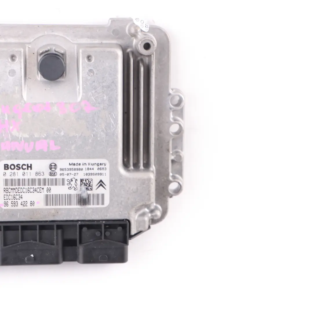 9HX 1.6 Diesel Engine Control Unit ECU Module Manual to Peugeot 307 with Part number 9659342280 Peugeot 307 9HX 1.6 Diesel Engine Control Unit ECU Module Manual - SKU 9659342280 - Part number 9659342280