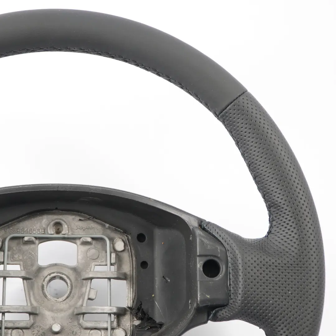 Peugeot 308 Steering Wheel NEW Black Leather - SKU 96598451ZD-1 - Part number 96598451ZD