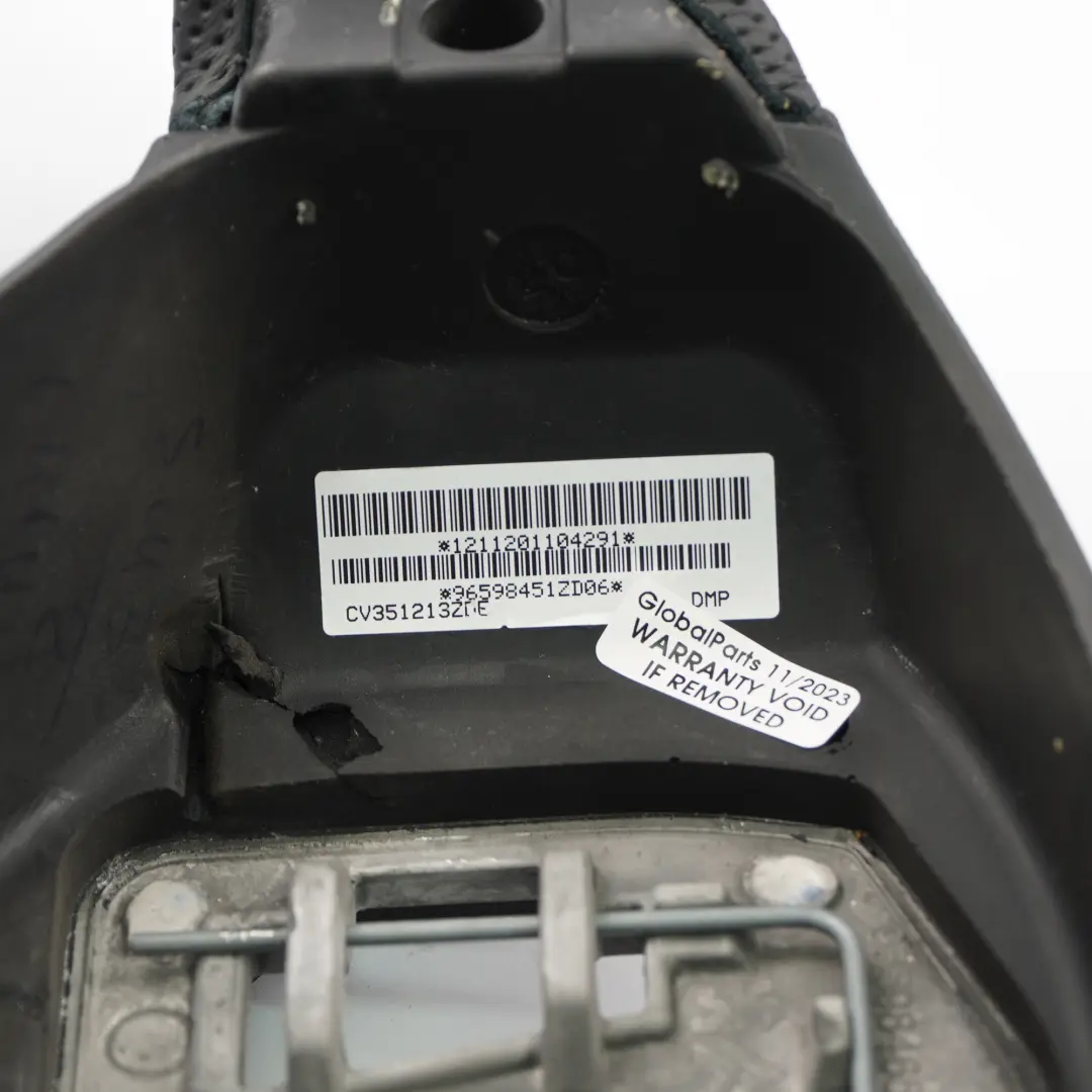 Steering Wheel NEW Black Leather to Peugeot 308 with Part number 96598451ZD Peugeot 308 Steering Wheel NEW Black Leather - SKU 96598451ZD-1 - Part number 96598451ZD