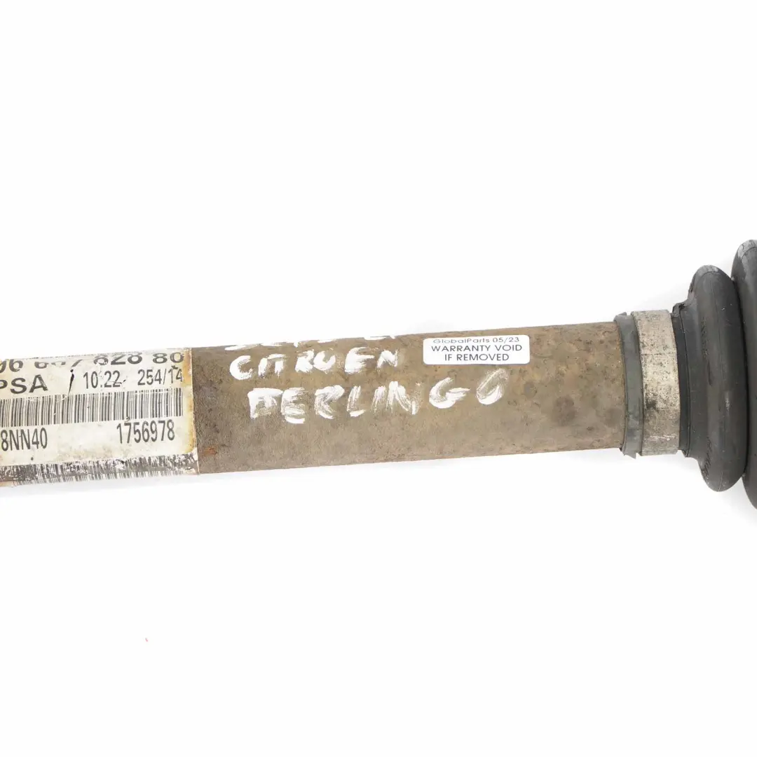  Citroen Berlingo B9 albero di trasmissione asse anteriore destro - SKU 9660782880 - Numero di parte 9660782880