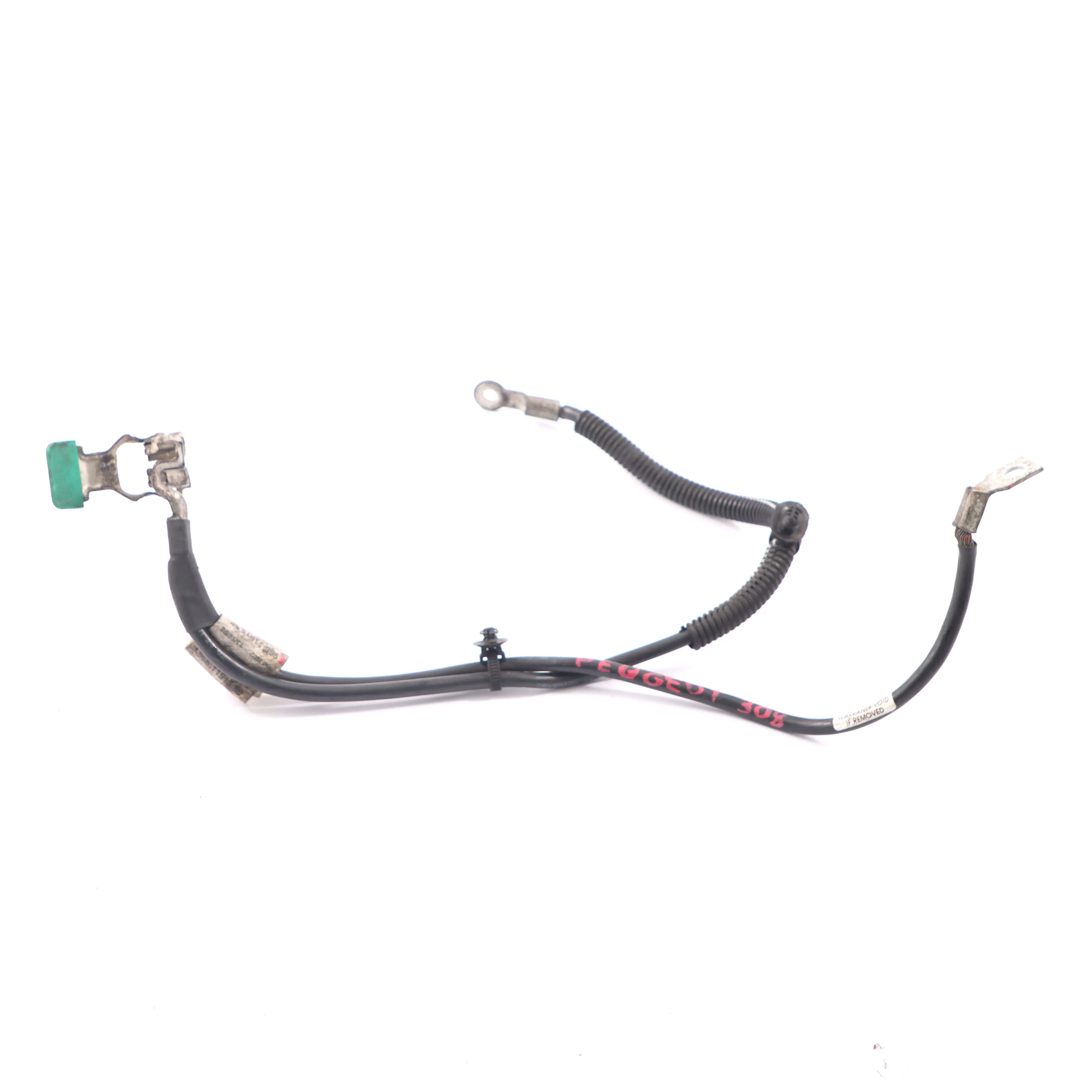 Peugeot 308 Citroën Berlingo Câble de borne négative de la batterie 9661191580