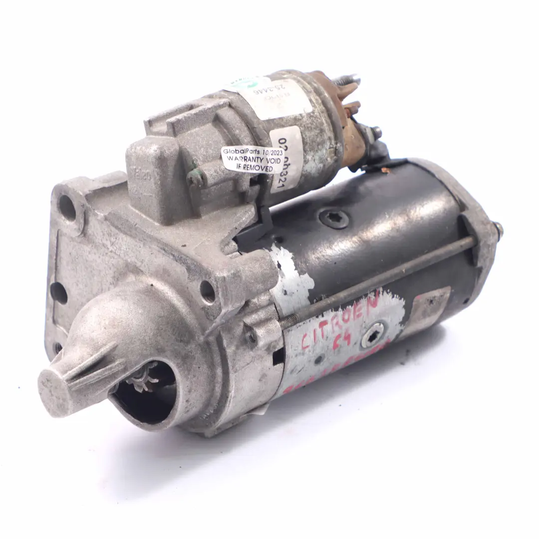  Citroen C4 Starter Motor Diesel Engine 1.6 HDI Actuator Unit - SKU 9662854180 - Part number 9662854180
