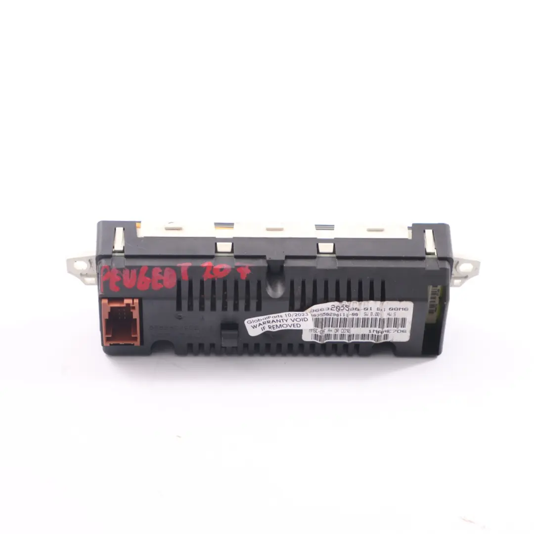Peugeot 207 Ecran d'affichage Moniteur multifonction tableau de bord - SKU 9663205580 - Numéro de pièce 9663205580