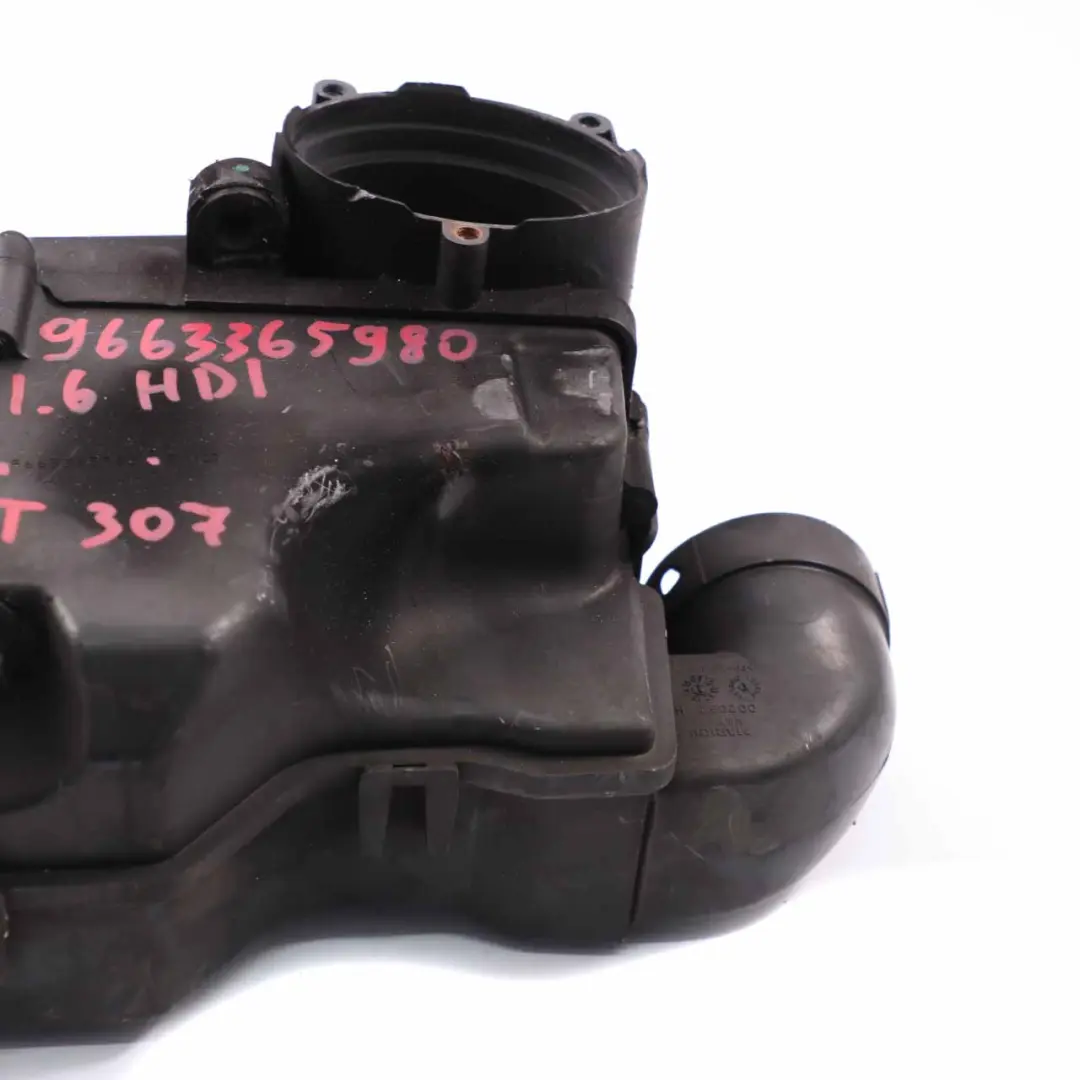 Peugeot 307 1.6 HDI Intake Silencer Air Filter Muffler Box Housing - SKU 9663365980 - Part number 9663365980