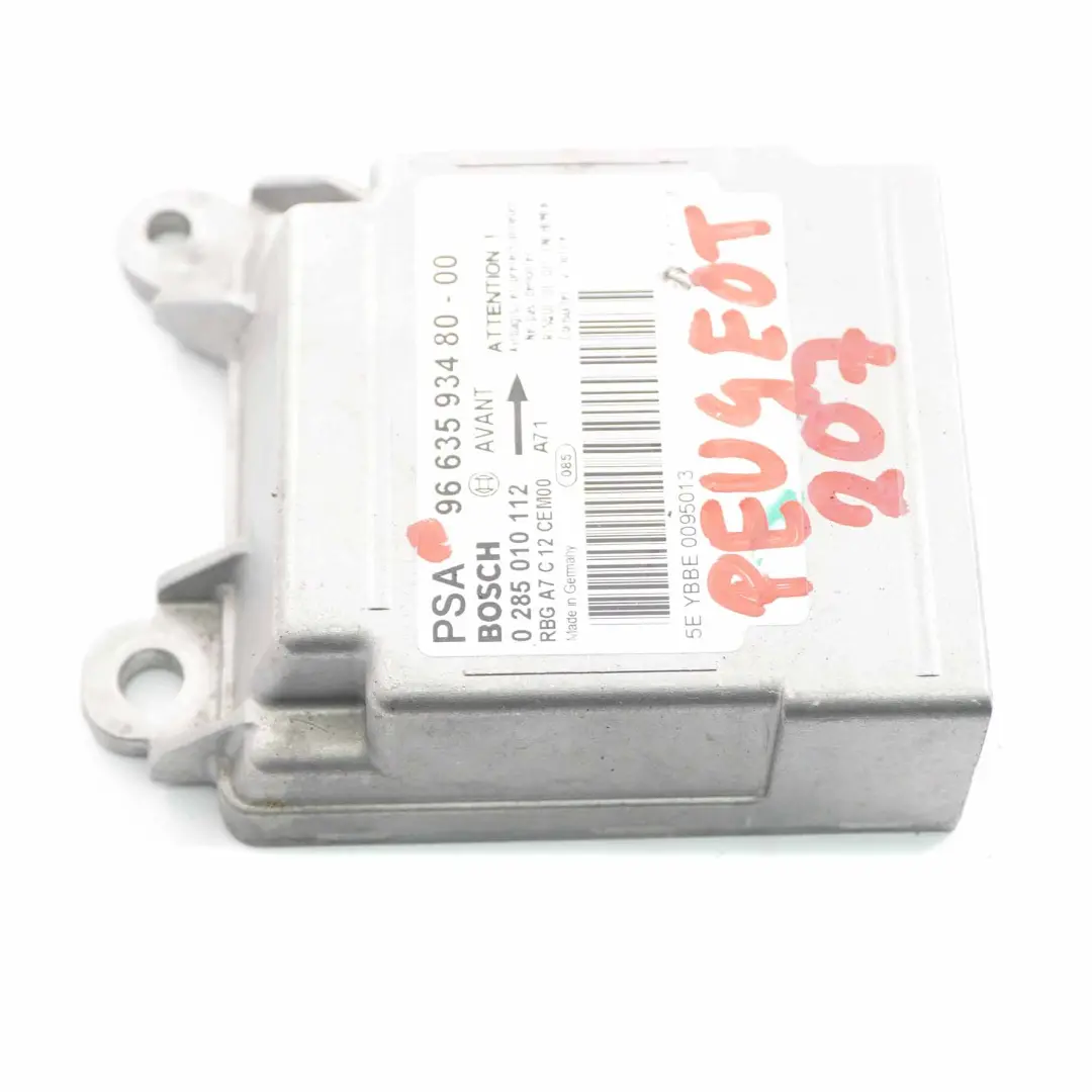 Peugeot 207 Airbag Module ECU Control Unit Air Bag - SKU 9663593480 - Part number 9663593480
