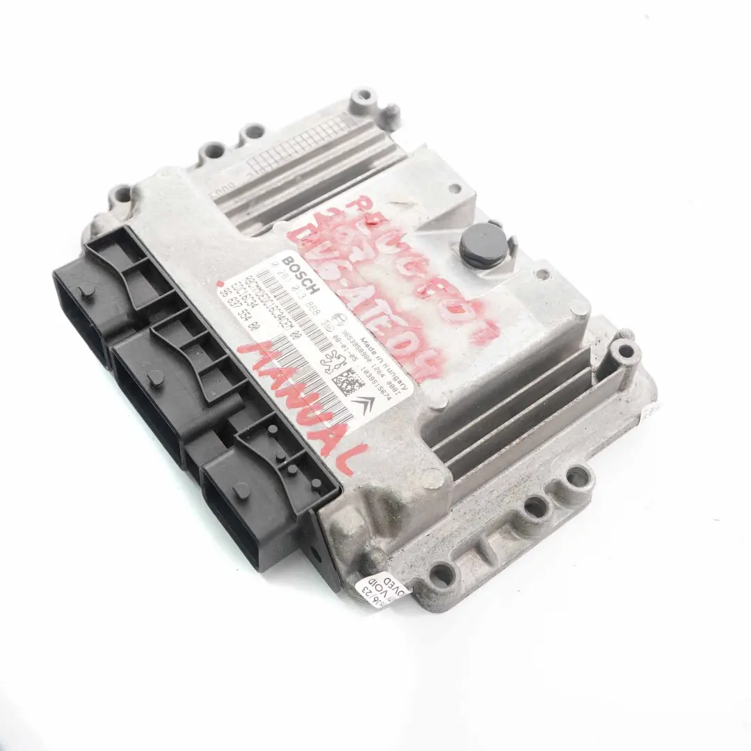 Peugeot 207 1.6 HDI 90HP DV6-ATED4 Engine Control Unit ECU Manual - SKU 9663755480 - Numéro de pièce 9663755480