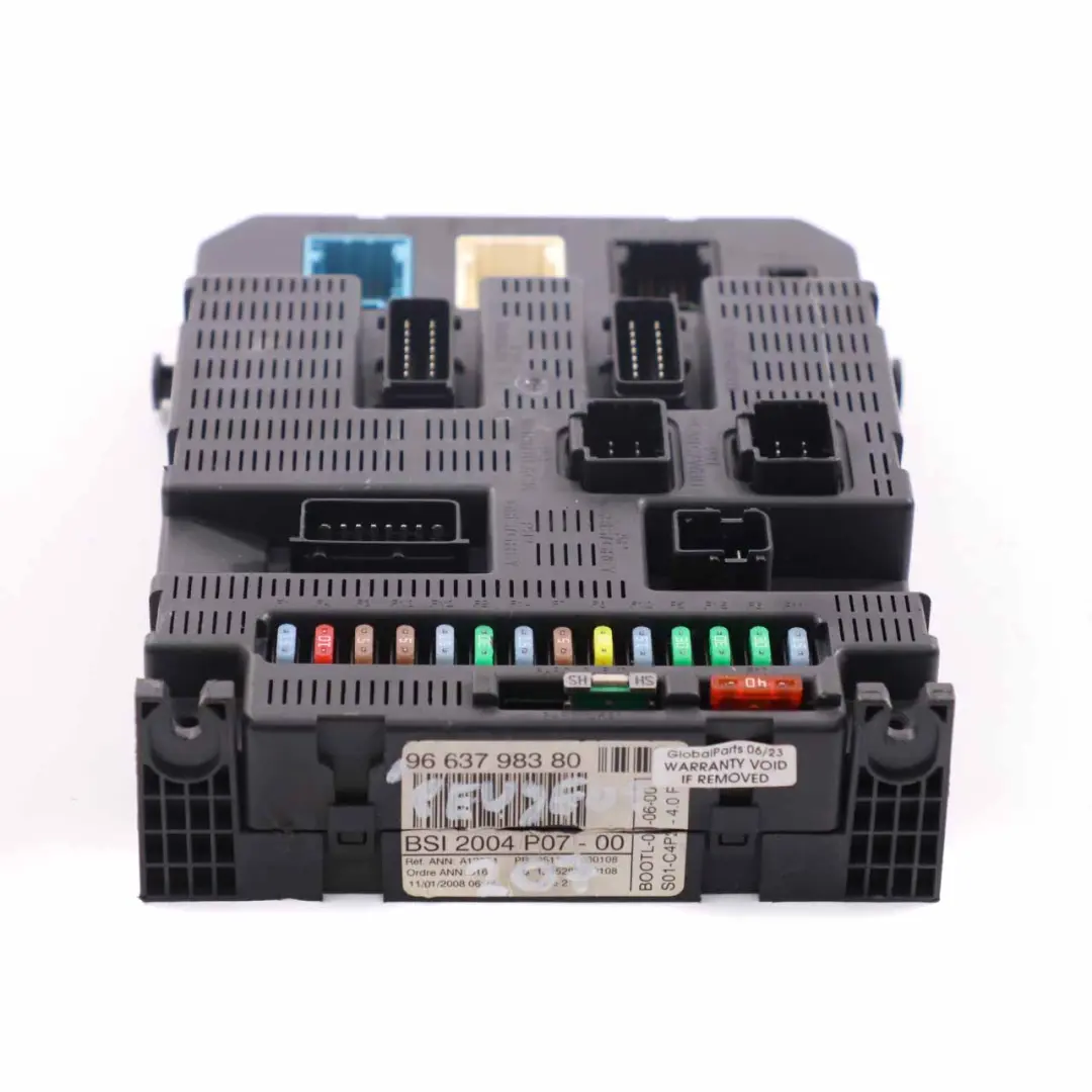 Peugeot 207 Fuse Box BSI Control Unit Module - SKU 9663798380 - Part number 9663798380