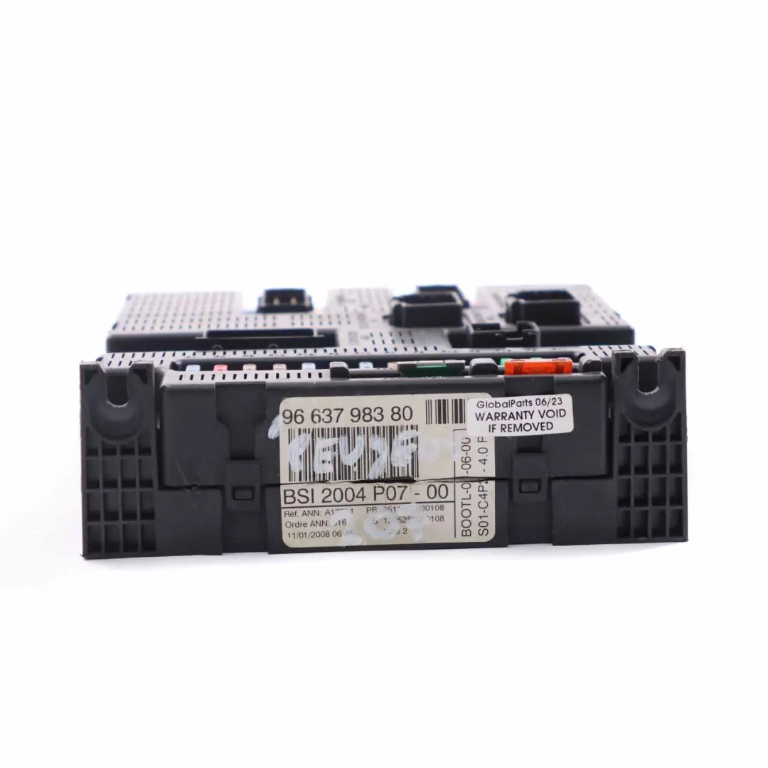 Peugeot 207 Fuse Box BSI Control Unit Module - SKU 9663798380 - Part number 9663798380