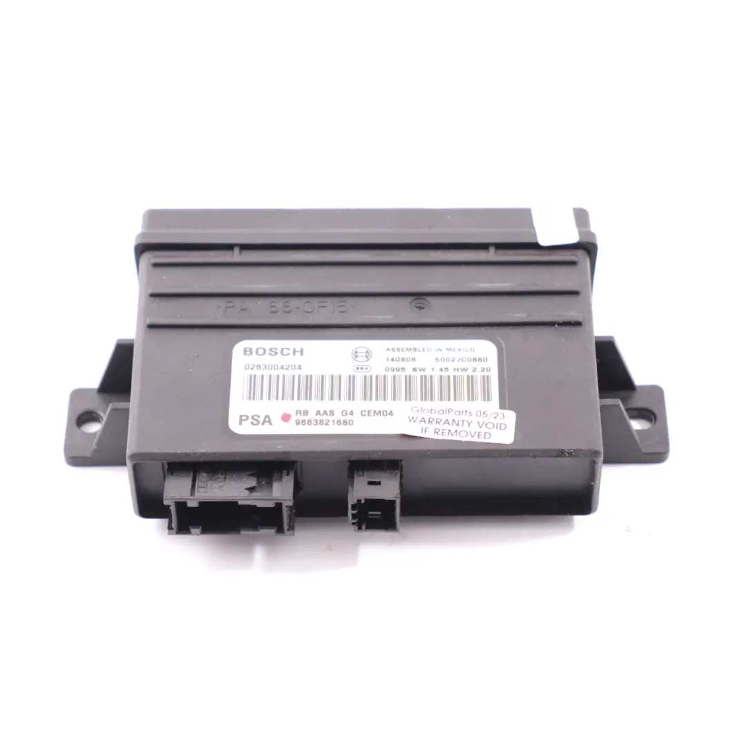  PDC Module Citroen Berlingo Peugeot Partner Parking Distance Unit - SKU 9663821680 - Part number 9663821680