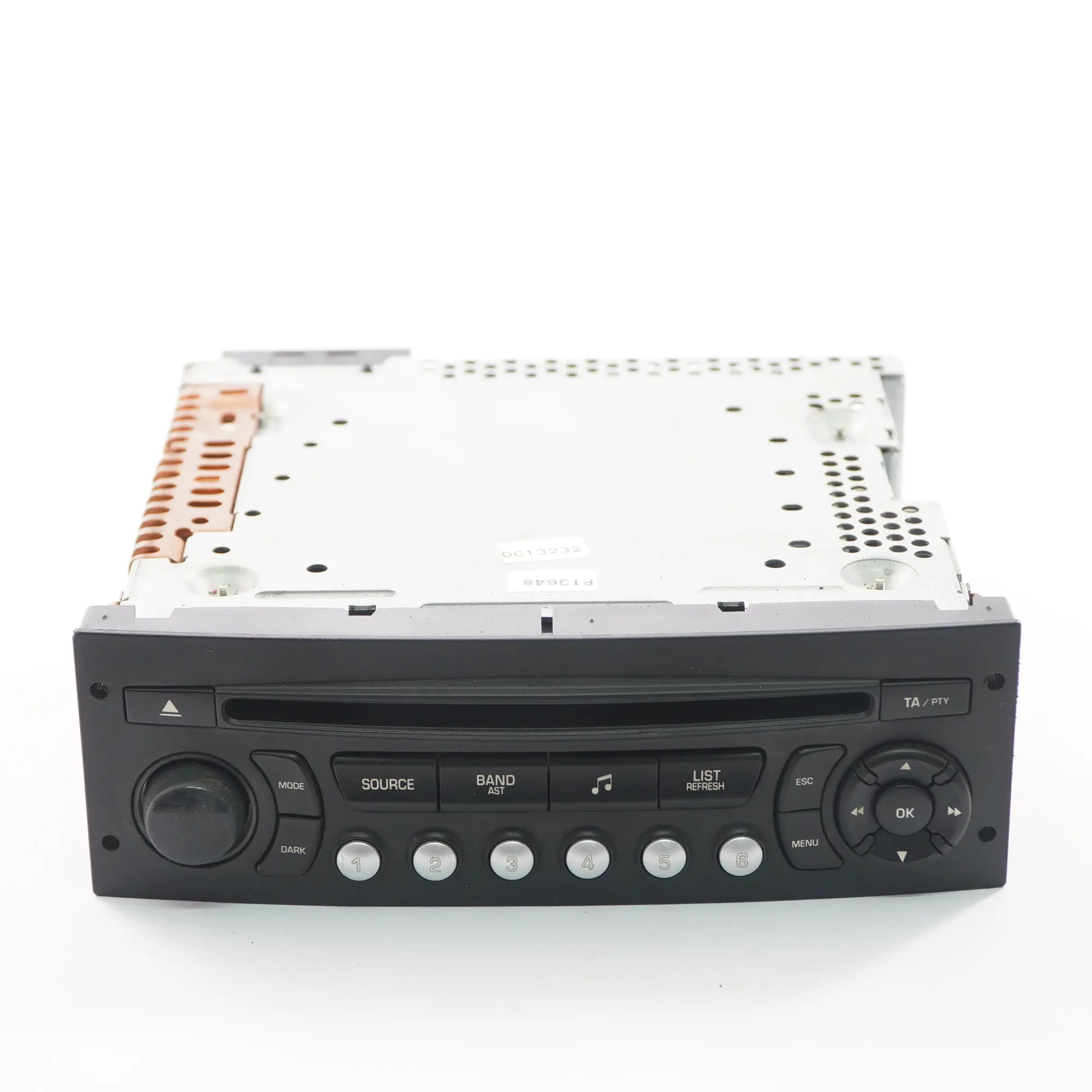Peugeot 207 CD Player Unidad principal de audio estéreo 96639628XT00