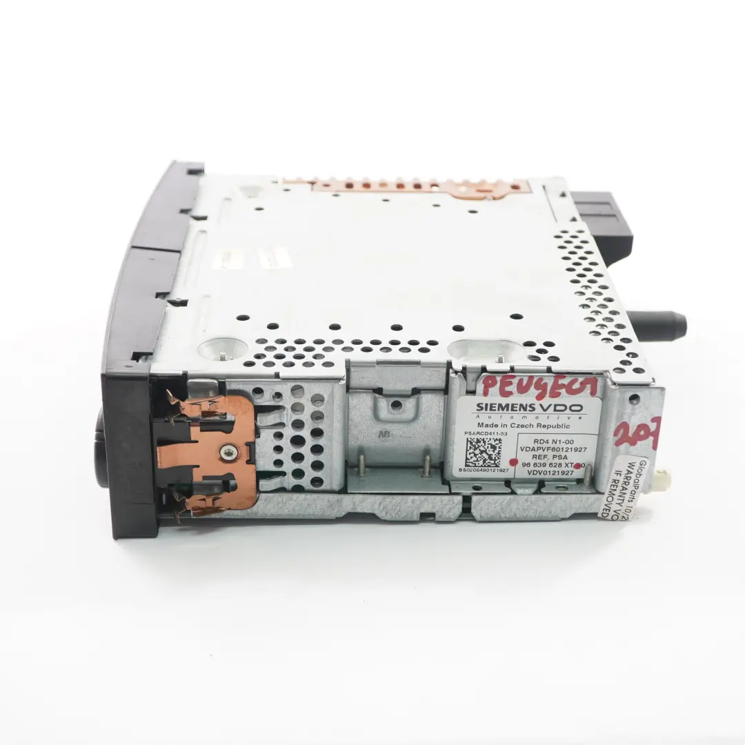 Peugeot 207 Lettore CD Radio Stereo Audio Unità principale - SKU 96639628XT00 - Numero di parte 96639628XT00