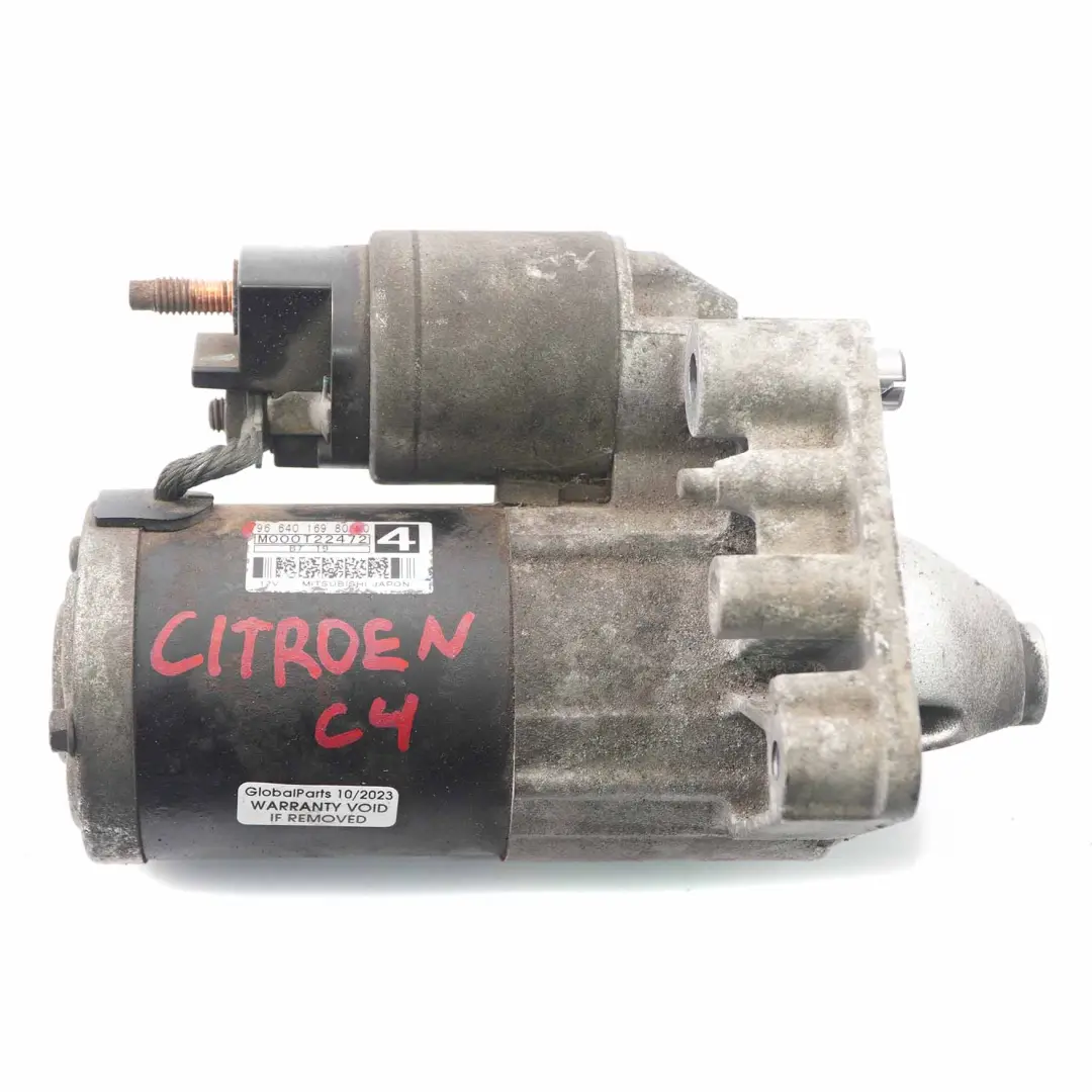 Citroen C4 Moteur de démarrage Moteur diesel Unité d'actionnement HDI pour à propos du numéro de pièce 9664016980 Citroen C4 Moteur de démarrage Moteur diesel Unité d'actionnement HDI - SKU 9664016980 - Numéro de pièce 9664016980
