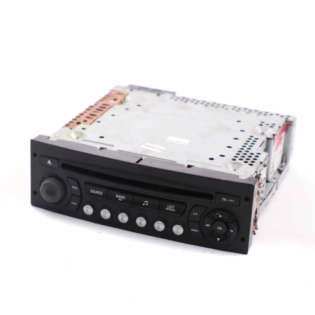 Reproductor de CD Radio Unidad principal estéreo para Peugeot 207 con número de pieza 96643697XT00 Peugeot 207 Reproductor de CD Radio Unidad principal estéreo - SKU 96643697XT00 - Número de pieza 96643697XT00
