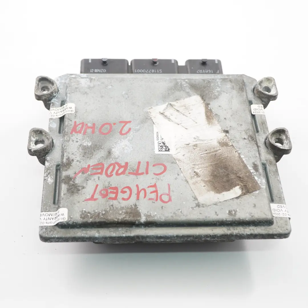 Peugeot Expert Citroën Jumpy 2.0 HDI 120HP Unité moteur ECU Manual - SKU 9664611380 - Numéro de pièce 9664611380