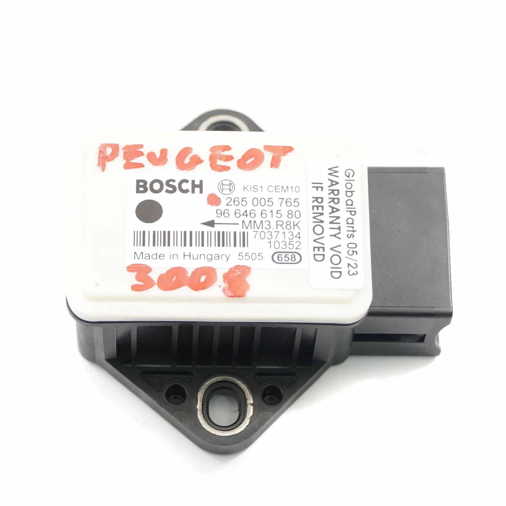 Peugeot 3008 Sensor guiñada ESP rotación Unidad control aceleración 9664661580