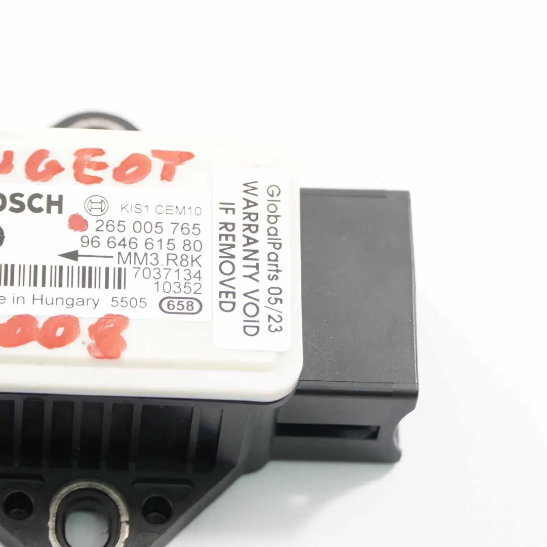 Peugeot 3008 Yaw Sensor ESP Rotation Rate Acceleration Control Unit - SKU 9664661580 - Part number 9664661580