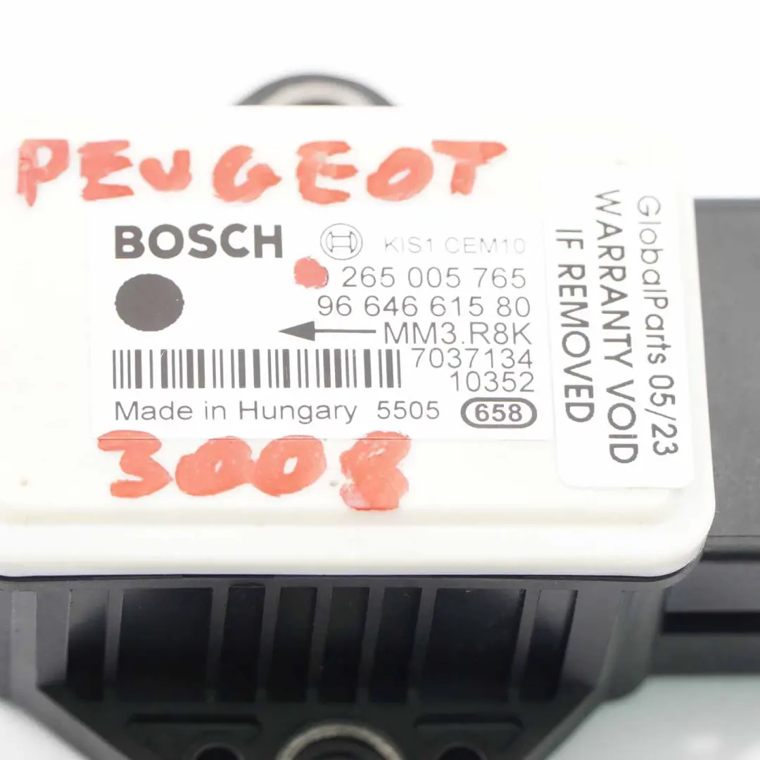 Peugeot 3008 Yaw Sensor ESP Rotation Rate Acceleration Control Unit - SKU 9664661580 - Part number 9664661580