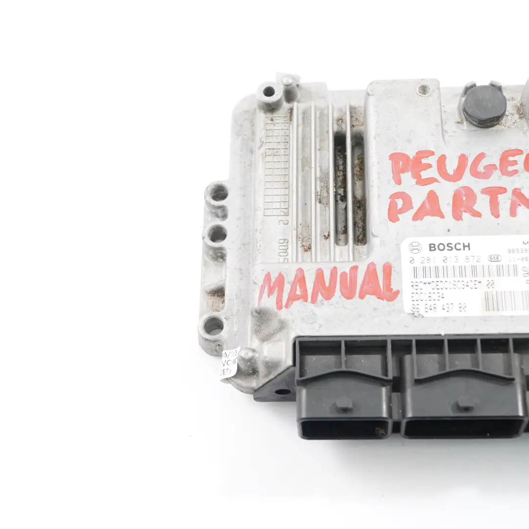 9H03 Unità controllo motore EDC Manuale per Peugeot Partner 1.6 HDI con numero di parte 9664843780 Peugeot Partner 1.6 HDI 9H03 Unità controllo motore EDC Manuale - SKU 9664843780 - Numero di parte 9664843780