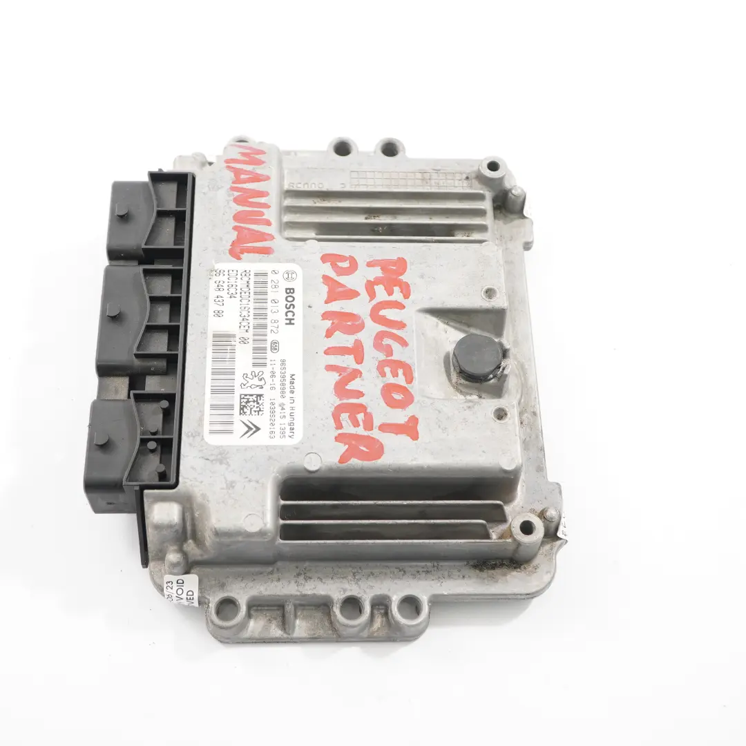 9H03 Unité de contrôle moteur ECU EDC Manuel pour Peugeot Partner 1.6 HDI à propos du numéro de pièce 9664843780 Peugeot Partner 1.6 HDI 9H03 Unité de contrôle moteur ECU EDC Manuel - SKU 9664843780 - Numéro de pièce 9664843780