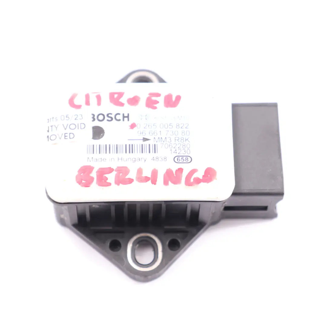 Sensor guiñada Citroen Berlingo Peugeot Partner ESP Unidad velocidad para con número de pieza 9666173080 Sensor guiñada Citroen Berlingo Peugeot Partner ESP Unidad velocidad - SKU 9666173080 - Número de pieza 9666173080