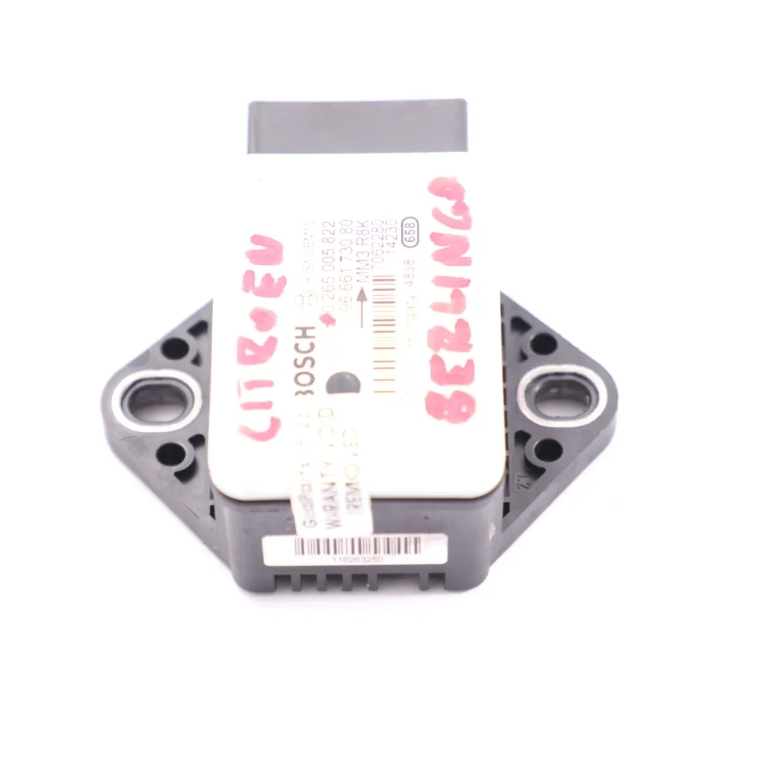  Yaw Sensor Citroen Berlingo Peugeot Partner ESP Rotation Rate Unit - SKU 9666173080 - Part number 9666173080
