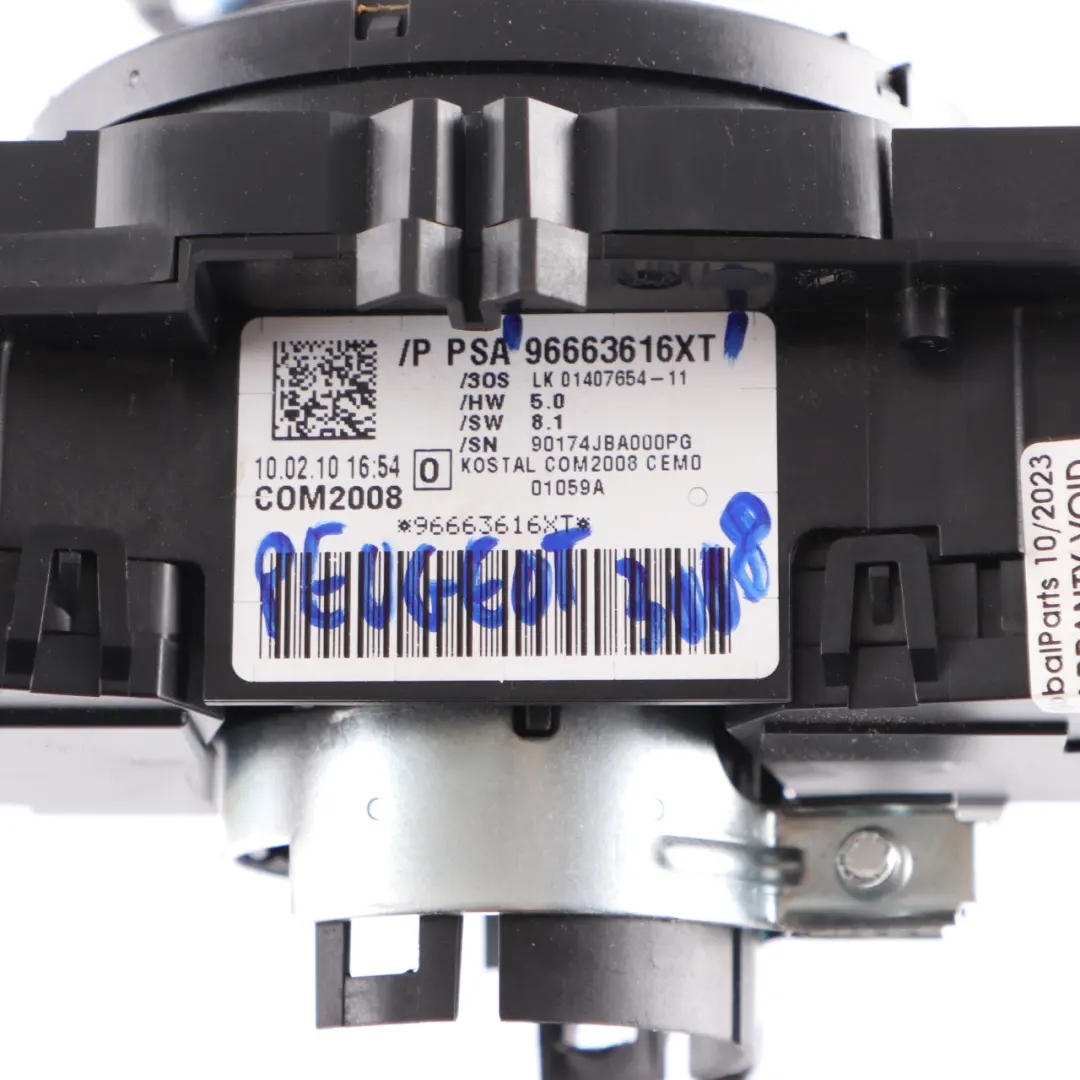 Steering Wheel Indicator Wiper Stalk Slip Switch Squib to Peugeot 3008 with Part number 96663616XT Peugeot 3008 Steering Wheel Indicator Wiper Stalk Slip Switch Squib - SKU 96663616XT - Part number 96663616XT