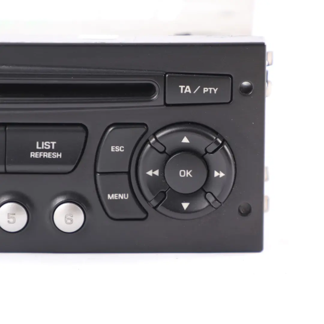 Citroen Berlingo Peugeot Partner Radio CD MP3 Player Head Unit to with Part number 9666393777 Citroen Berlingo Peugeot Partner Radio CD MP3 Player Head Unit - SKU 9666393777 - Part number 9666393777