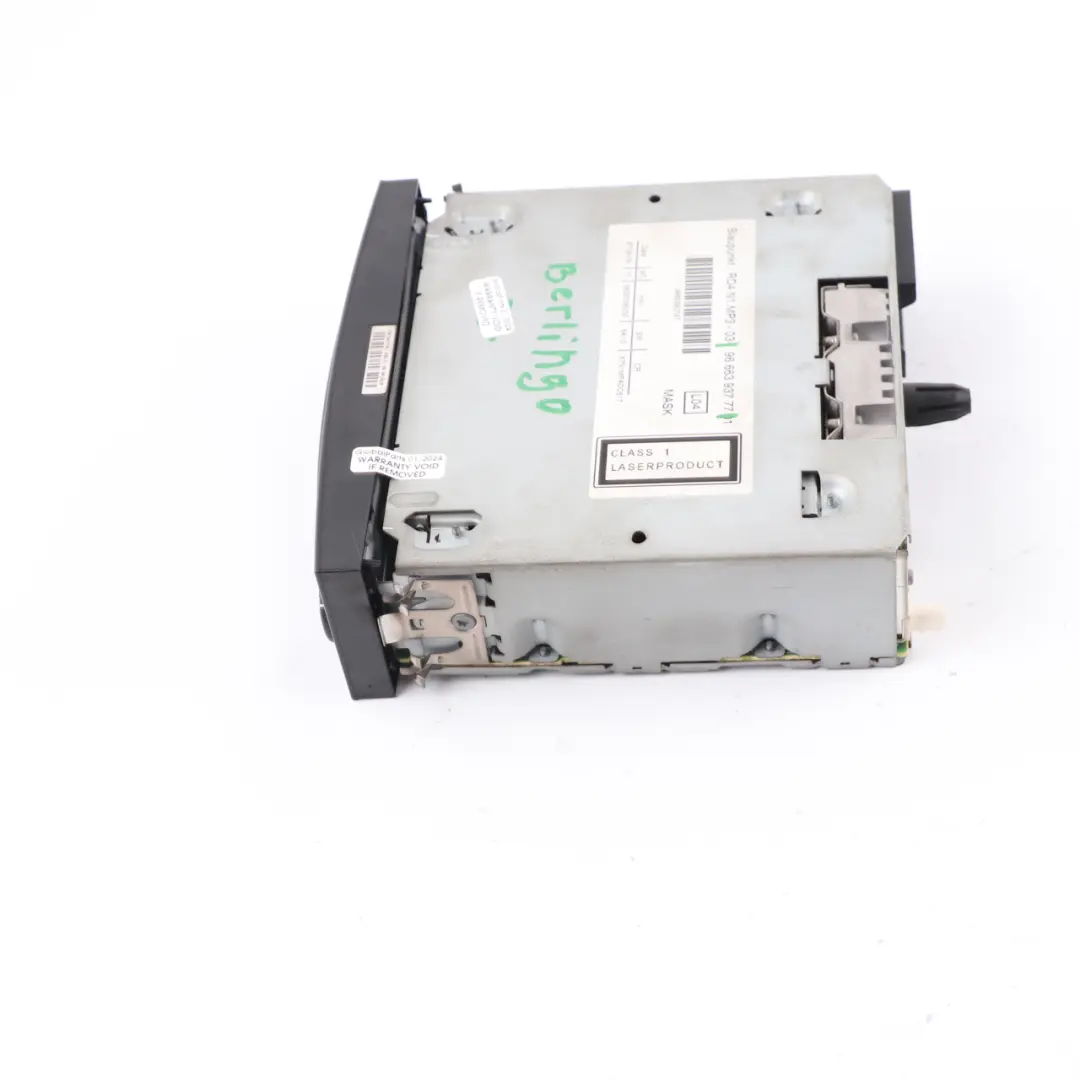  Citroen Berlingo Peugeot Partner Radio CD MP3 Player Head Unit - SKU 9666393777 - Part number 9666393777